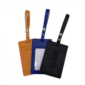 BT-0114 Custom Logo PU Luggage Tag