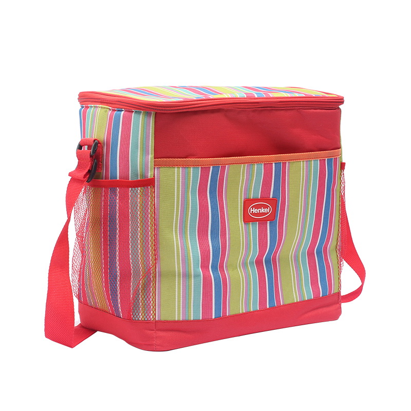BT-0337 striped insulated lunch bags
