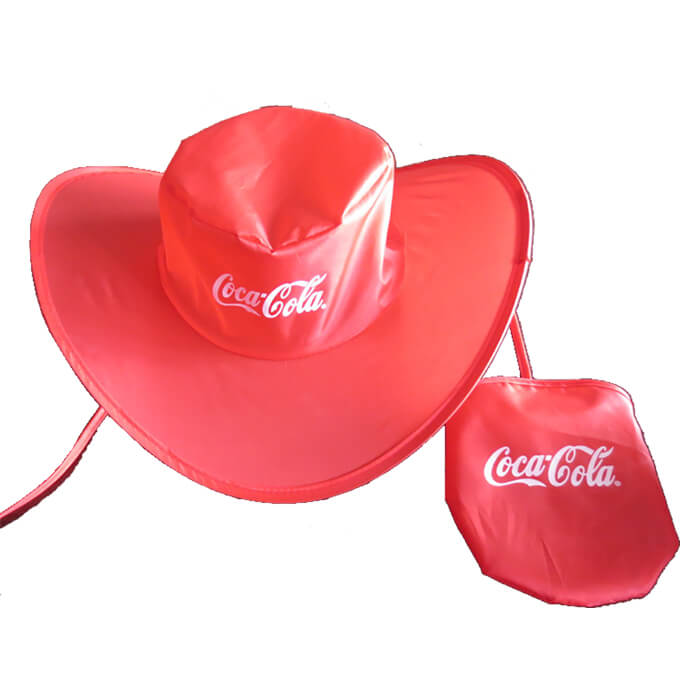 AC-0131 Custom Polyester Foldable Caps with pouch