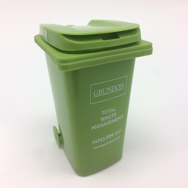 OS-0118 Imprinted Dustbin Pen Holder Featured Image