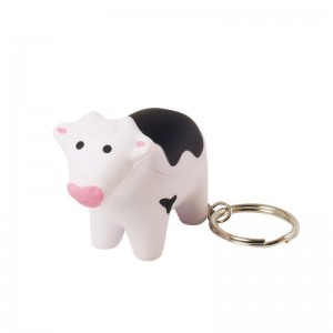 HP-0096 Cow Keyring Stress Ball