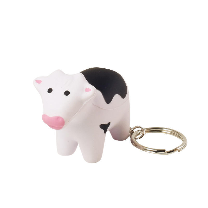 cow stress ball keychains