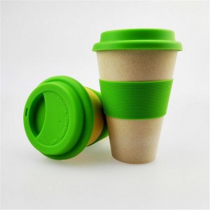 Taza de viaje de fibra de bambú ecológica promocional HH-0233