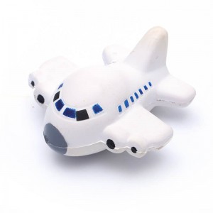 IOS-sertifikat Kina Hot Sale Plane Shaped PU Stress Balls