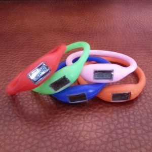 EI-0075 Custom Silicone Wrist Pedometer