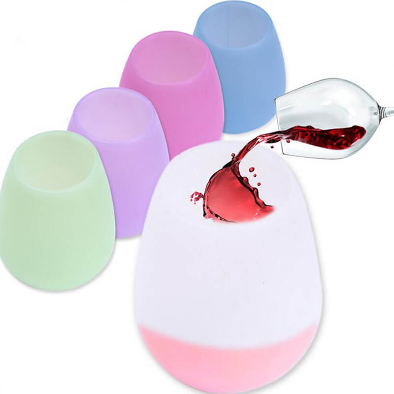 HH-0245 Tasse à vin en silicone personnalisée