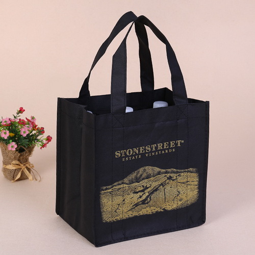 BT-0078 Promotional Non-Woven 6 Bottle Wine Tote Bags Featured Image