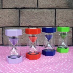 HH-0255 Custom Hexagonal Sand Timers with Logo