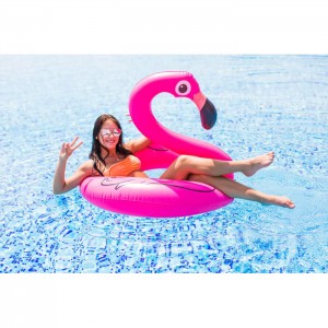 2019 wholesale price China Inflatable Flamingo Ring Toss Games with 6 Rings for Kids and Adults Pool Toys Party Favors Flamingo Water Ring Toss Game
