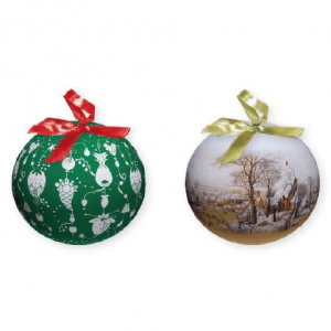 HH-0212 Printed Logo Christmas Balls – 8cm diameter