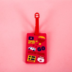 Discount wholesale China 3D Custom Fachion Rubber Luggage Tag for Promotional Gifts