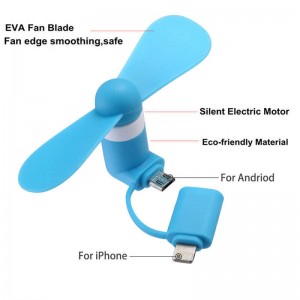 EI-0030 Imprinted Mini Usb Fans