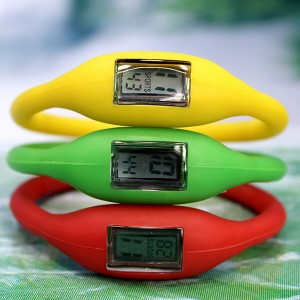 EI-0075 Custom Silicone Wrist Pedometer