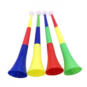 LO-0105 প্রচারমূলক প্লাস্টিক লোগো Vuvuzela