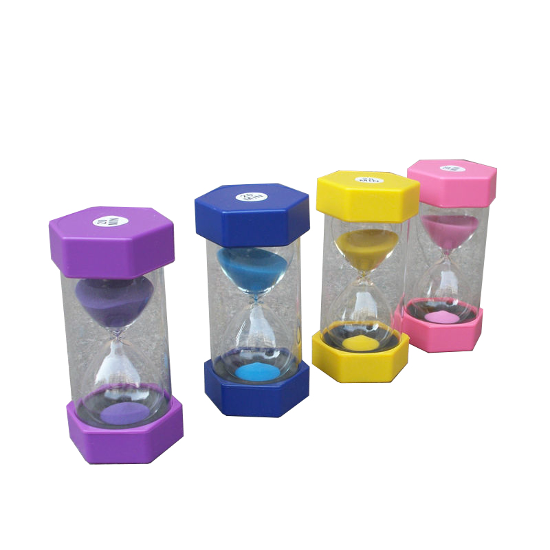 HH-0255 Custom Hexagonal Sand Timeers tare da Logo