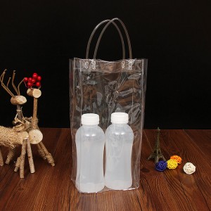 Manufacturer of China PVC Wine Bottle Jute Bag with Wooden Handle