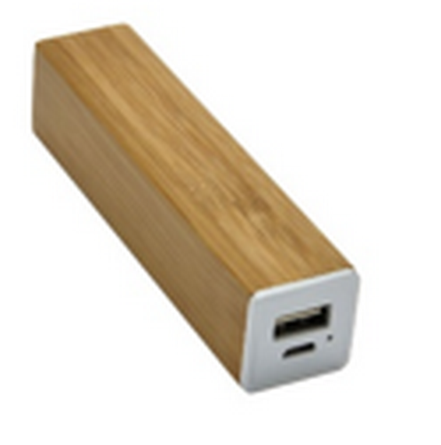 EI-0098 Promocional Custom Cuboid Bambu Power Bank 1000mAh