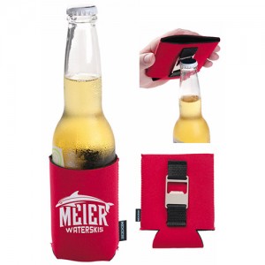 Enfriador de botellas de neopreno personalizado con abridor HH-1022