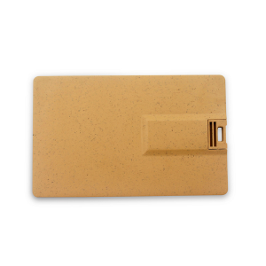 EI-0024 Custom wheat-straw credit card USB