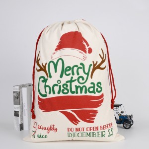 BT-0262 Promotional Cotton Christmas Gifts Bag