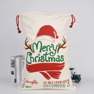BT-0262 Promotional Cotton Christmas Gifts Bag