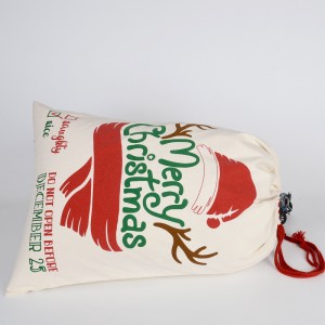 BT-0262 Promotional Cotton Christmas Gifts Bag