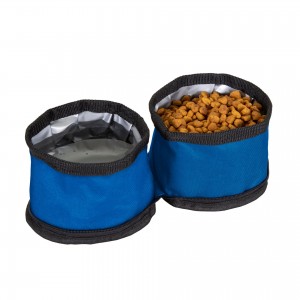 BT-0723 Promotional Collapsible Dual Pet Bowl