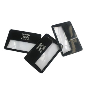 OS-0094 Promotional card sized magnifier with logo 3x