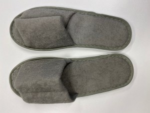 AC-0059 Custom disposable terry hotel slippers