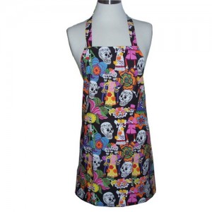 AC-0046 Customized tag nrho ntev polyester aprons los ntawm 100pcs