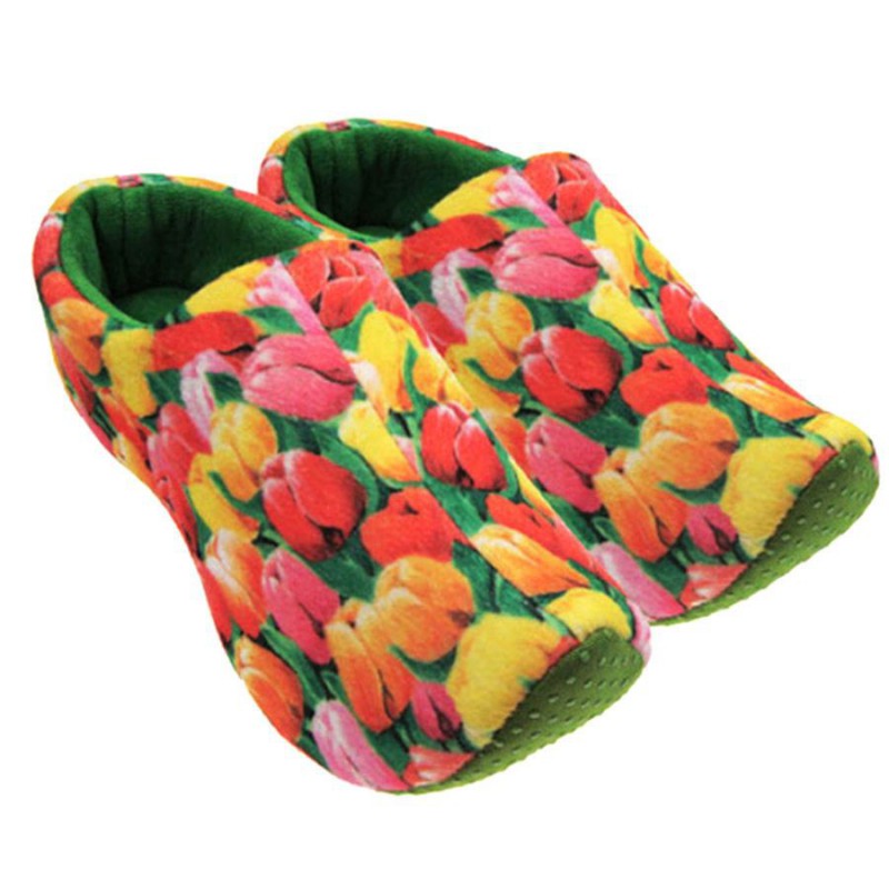 AC-0035 Custom Indoor Plush Clog Slippers Featured Image