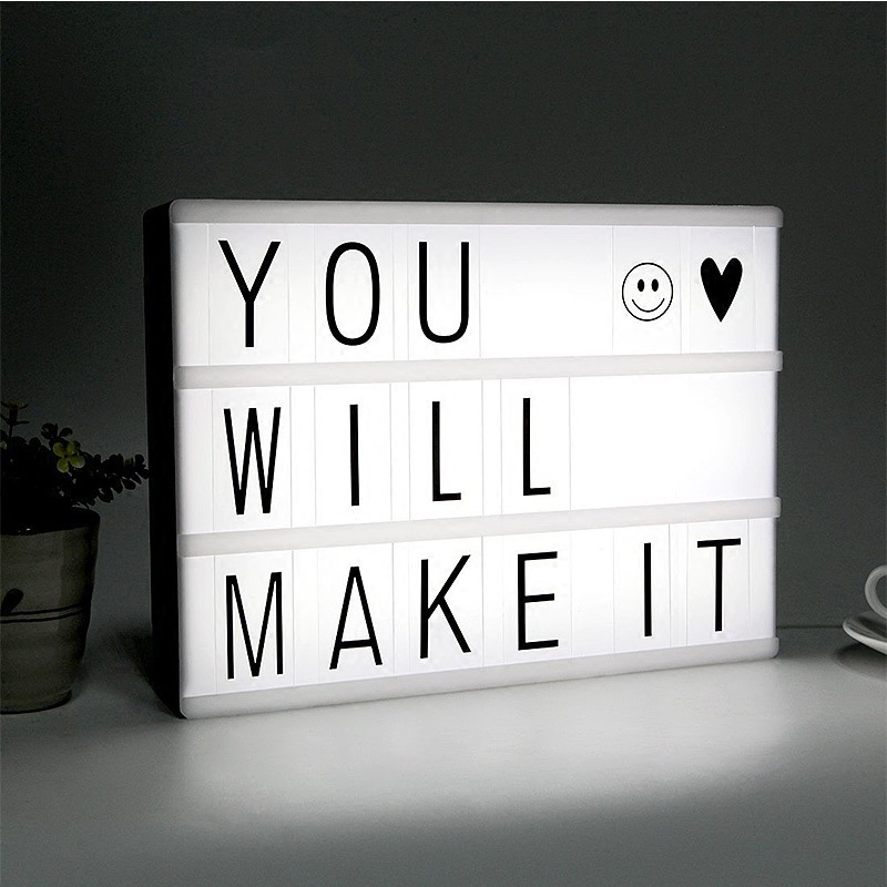 Custom Lightbox With Letters