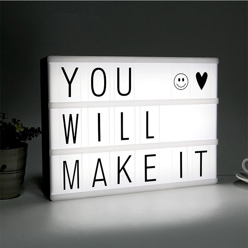 EI-0145 Lightbox personalizzato con lettere