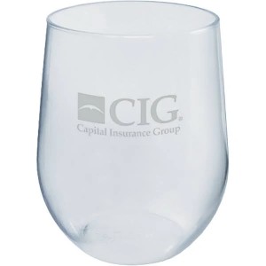 HH-0110 Verre à vin sans pied en plastique transparent