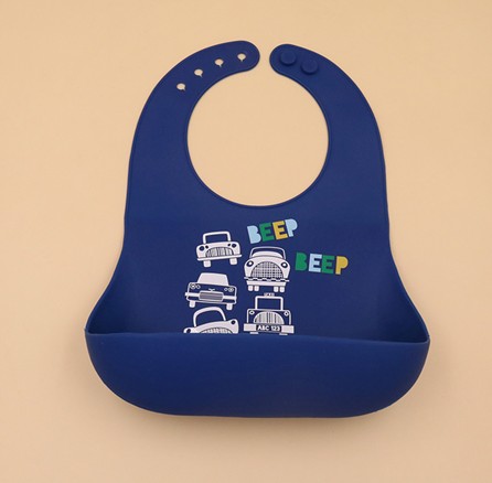 AC-0178 logo custom dicitak silicone orok bibs