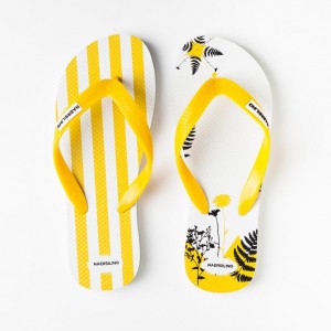 AC-0052 Custom na screen na naka-print na rubber flip flops