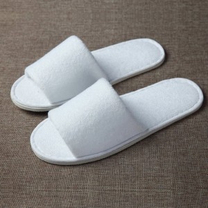 AC-0059 Custom disposable terry hotel slippers