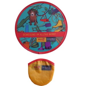 TN-0153 printed rpet foldable frisbees