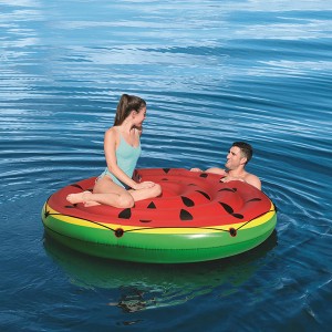 LO-0033 Promotional inflatable watermelon ring pool floats