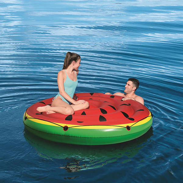 Inflatable watermelon ring pool floats