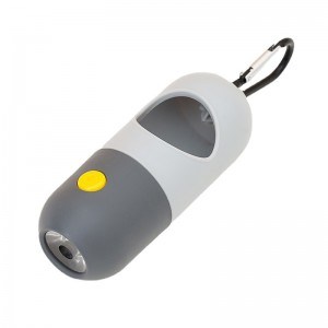 HH-1024 Detentur tal-boroż tal-iskart tal-ħmieġ tal-klieb tad-dwana b'flashlight LED