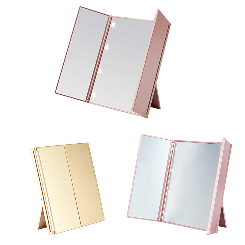 HP-0385 Custom Led Folding Cosmetic Mirror
