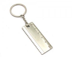 Promotional mini ruler keychain