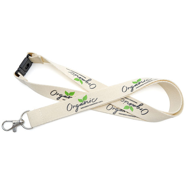 OS-0058 ব্যক্তিগতকৃত জৈব তুলা Lanyards