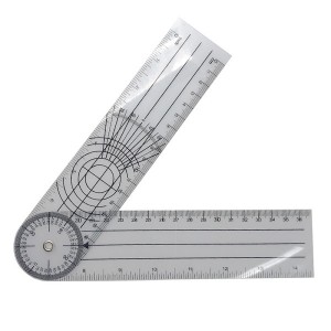 OS-0034 Penggaris goniometer sudut plastik