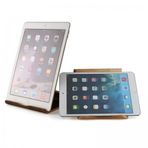 EI-0058 Personalized Wooden iPad Stand With Engraved Logo