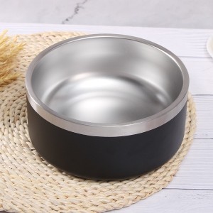 HH-0820 Anti-skid stainless steel pet bowl