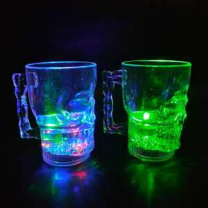 HH-0521 Light up skull halloween party mug