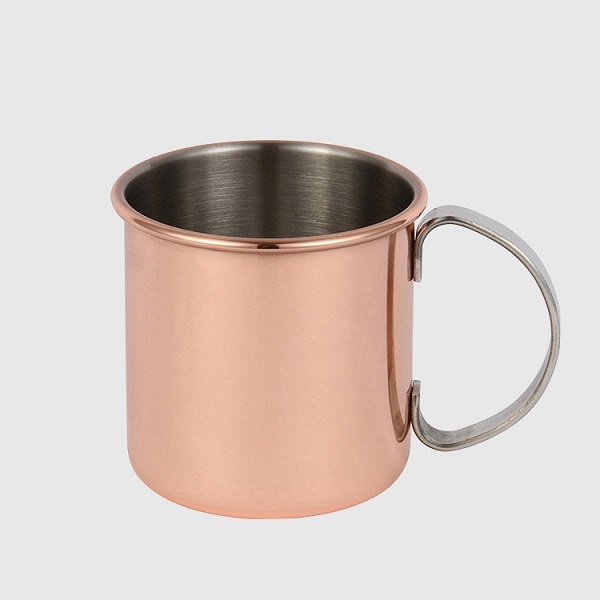 HH-0164 Mug en acier inoxydable plaqué cuivre