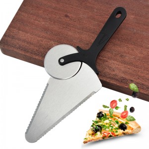 HH-0983 Custom Pizza Shovel nga adunay Cutter With Logo